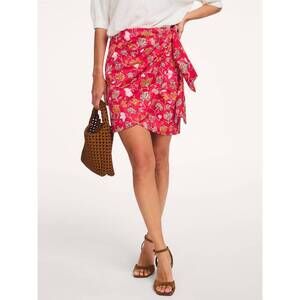 NEW VANESSABRUNO gardenia skirt in fuchsia
